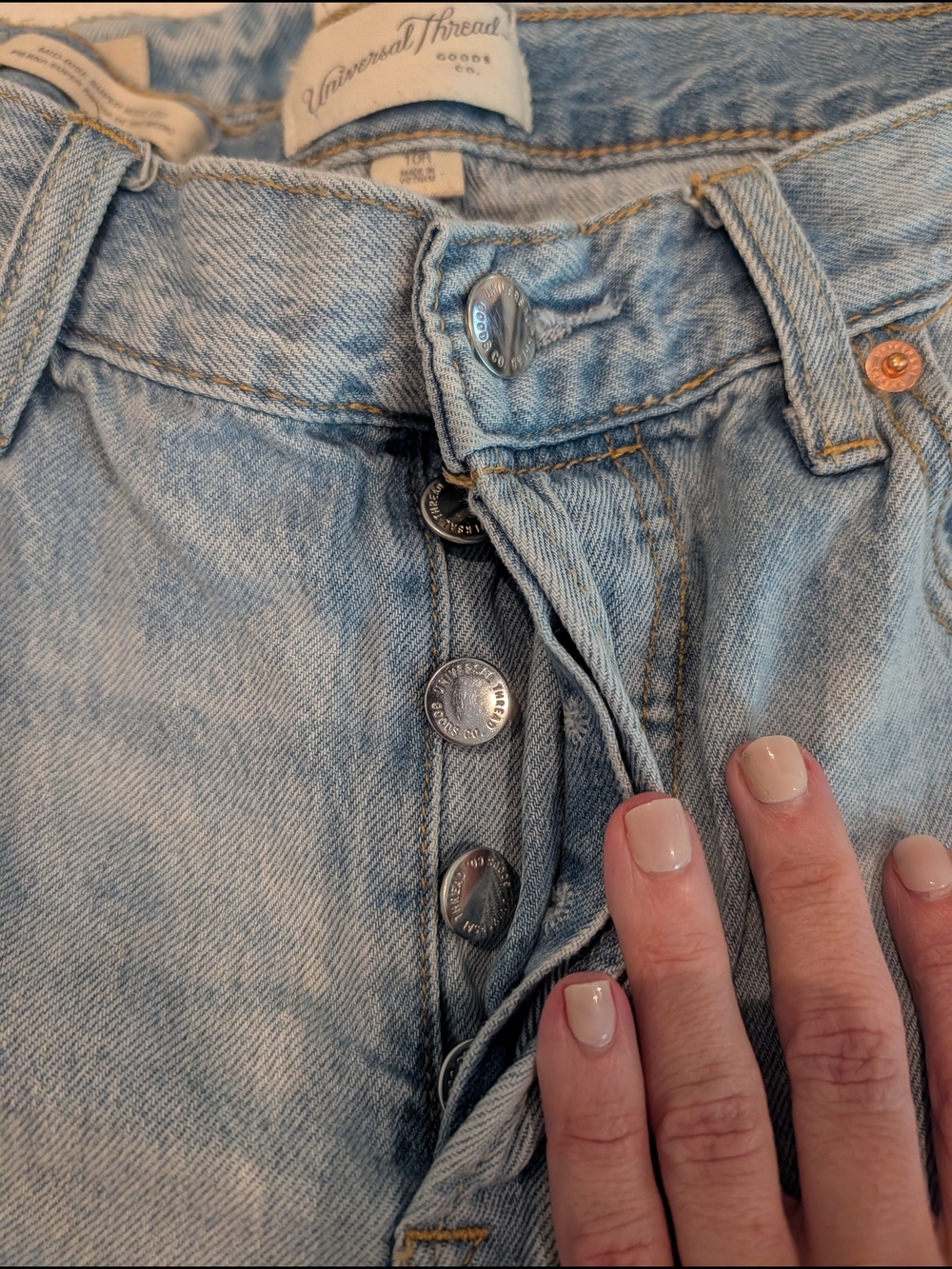 Universal Thread Light Blue Wide-Leg High-Rise Jeans - Picture 5 of 5